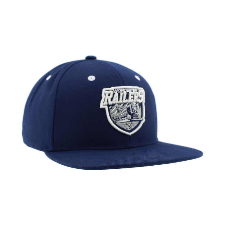 Flat Brim Z11 Primary Logo Navy Snapback Hat