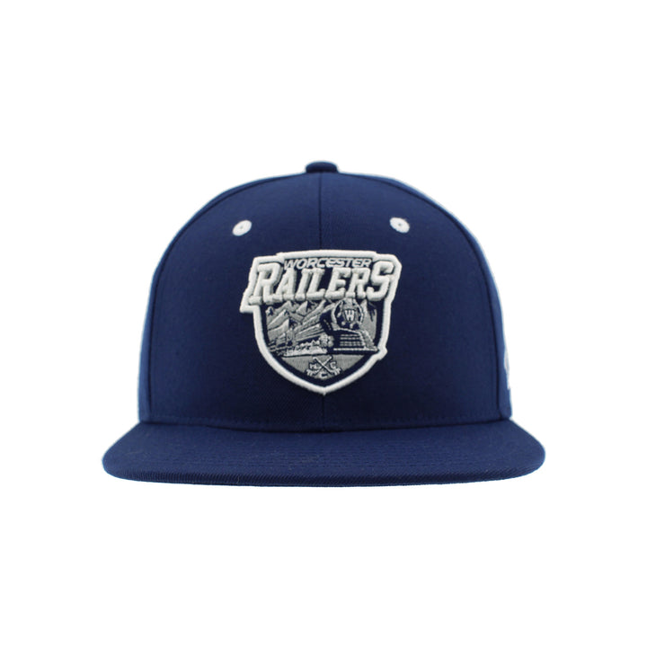 Flat Brim Z11 Primary Logo Navy Snapback Hat