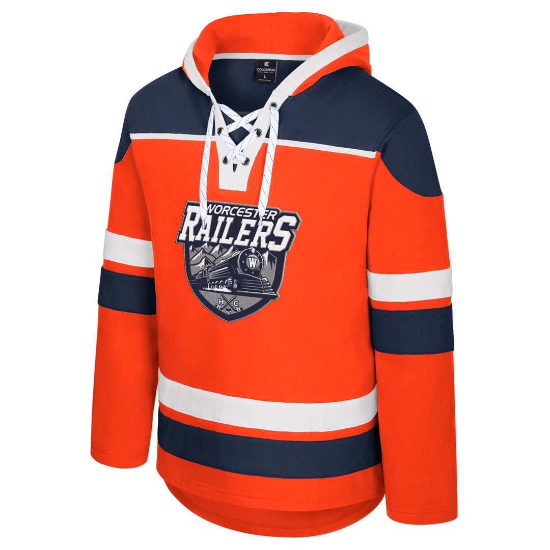 Sweatshirt Hood Laces Rivalry Orange/Navy