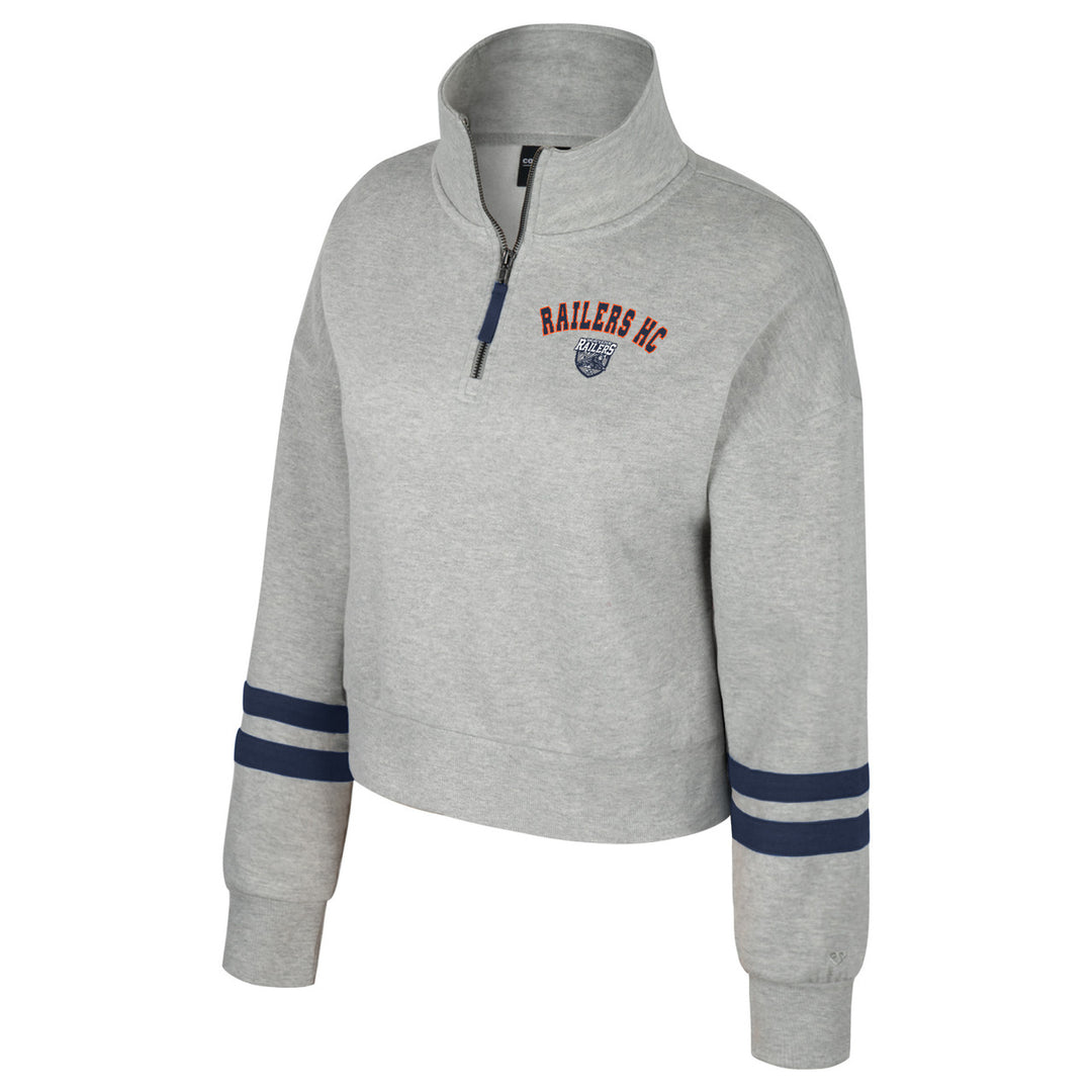 Sage Ladies 1/4 Zip Sweatshirt