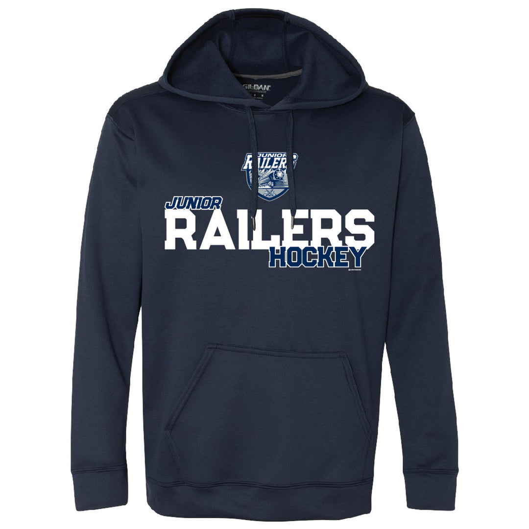 Jr Railers Performance Rotation Navy Hoodie