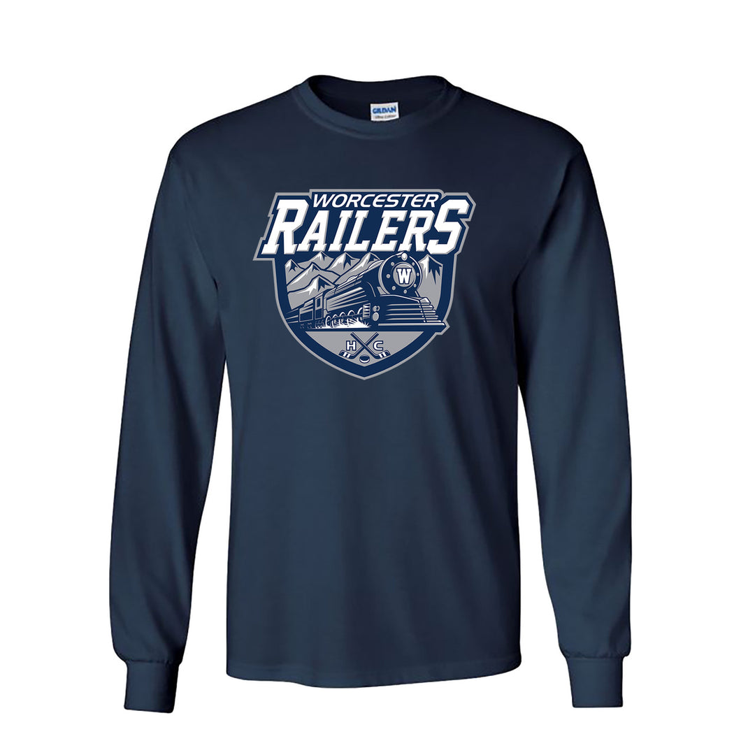 Primary Logo Navy Long Sleeve