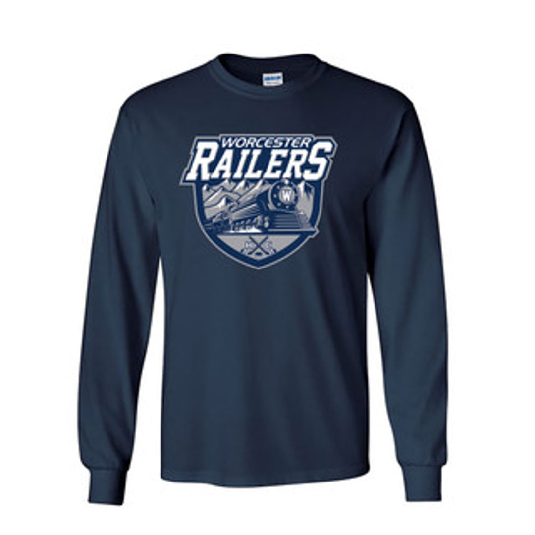 Youth Primary Logo Navy Long Sleeve