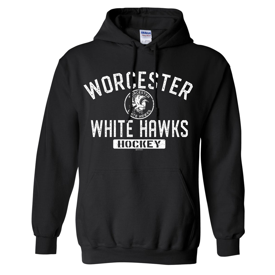 Worcester White Hawks Packcloth Black Hoodie