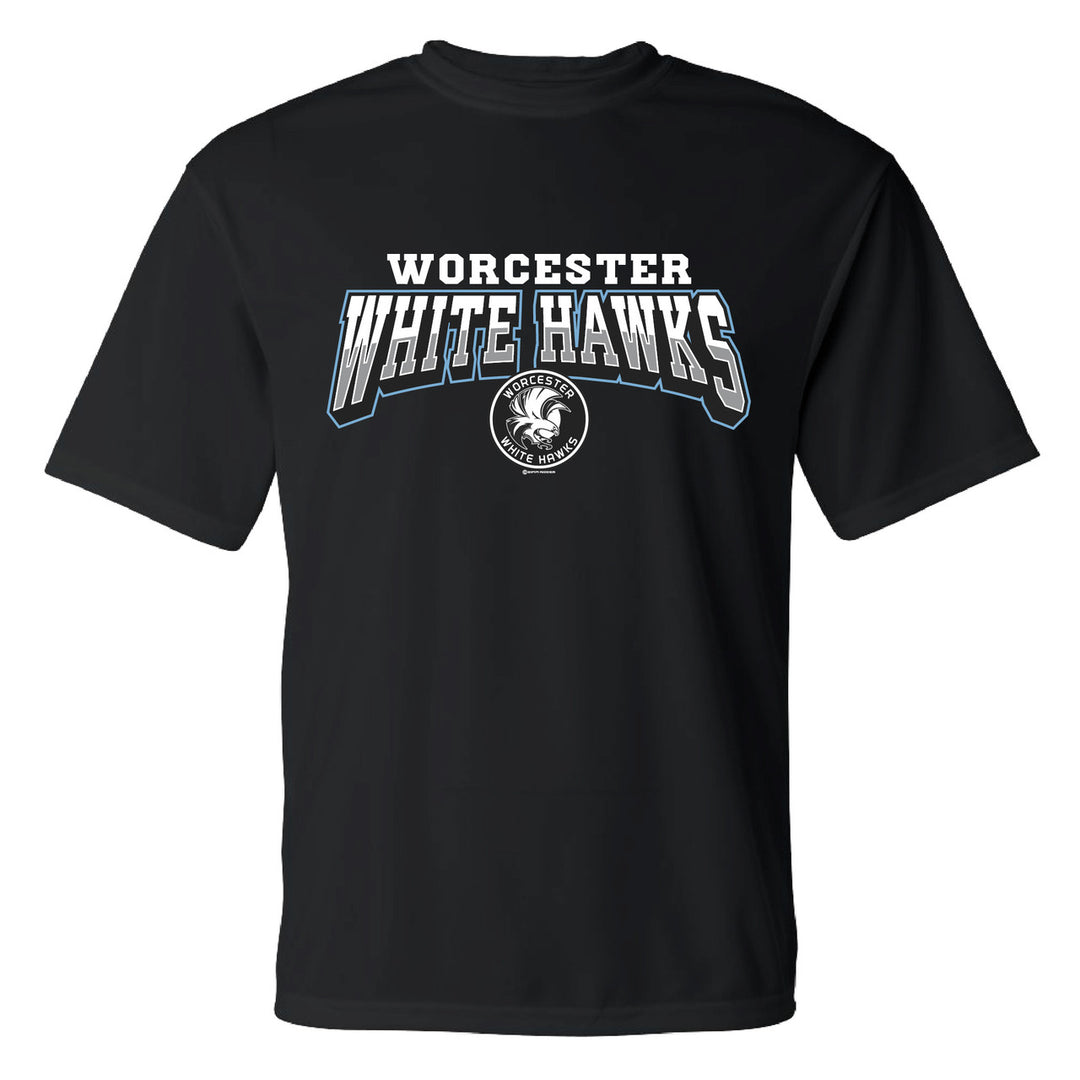 Worcester White Hawks Performance Black T-Shirt