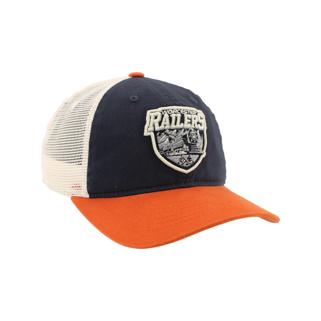 University Mesh Navy/Orange Hat