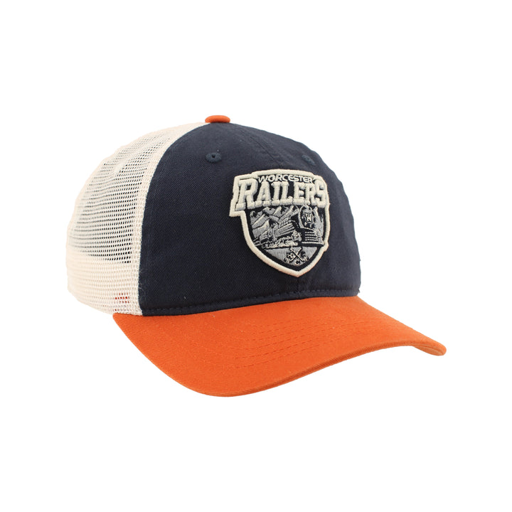University Mesh Navy/Orange Hat