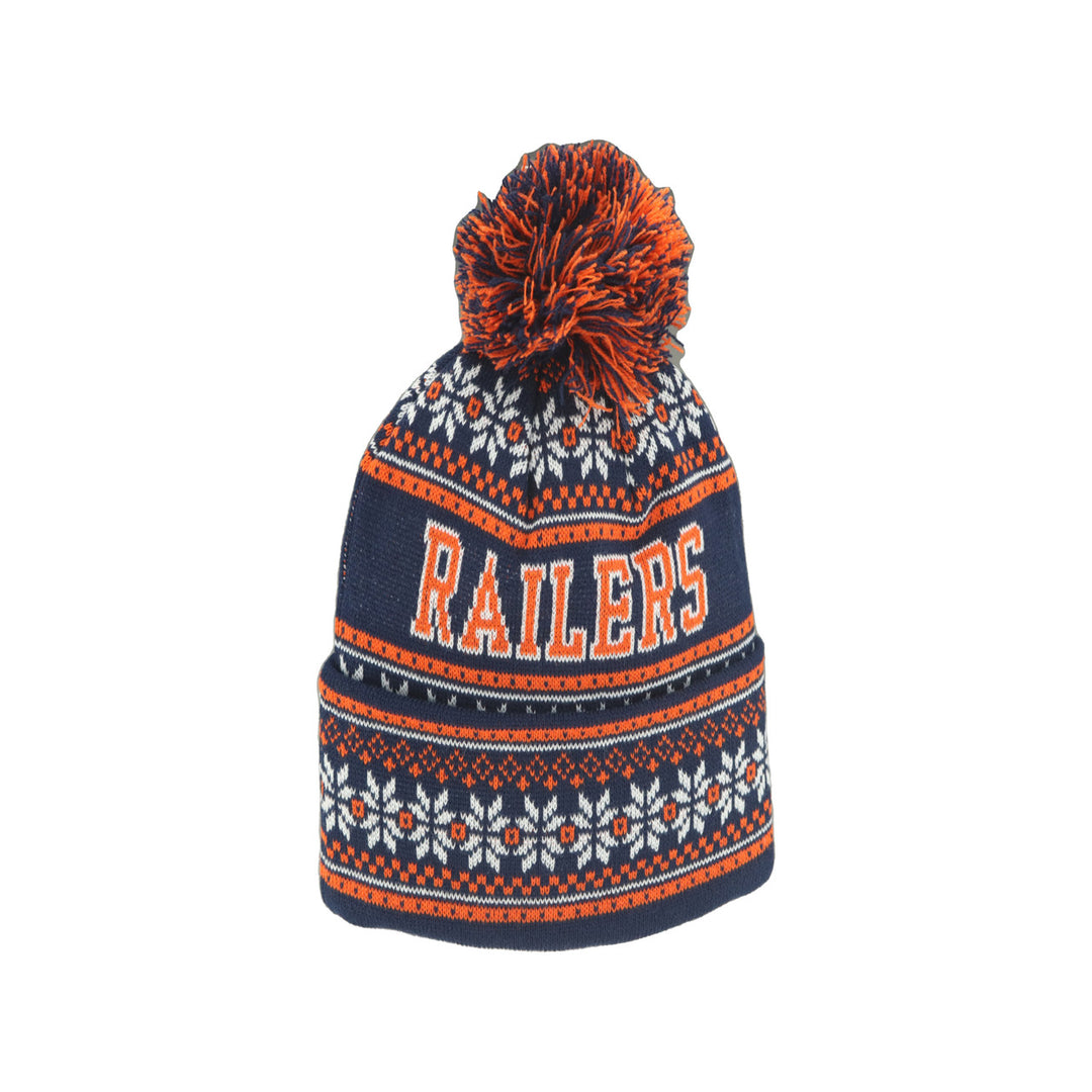 Blitzen Navy/Orange Knit
