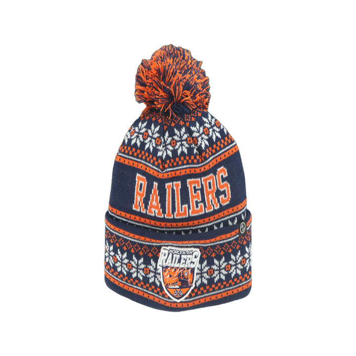 Blitzen Navy/Orange Knit