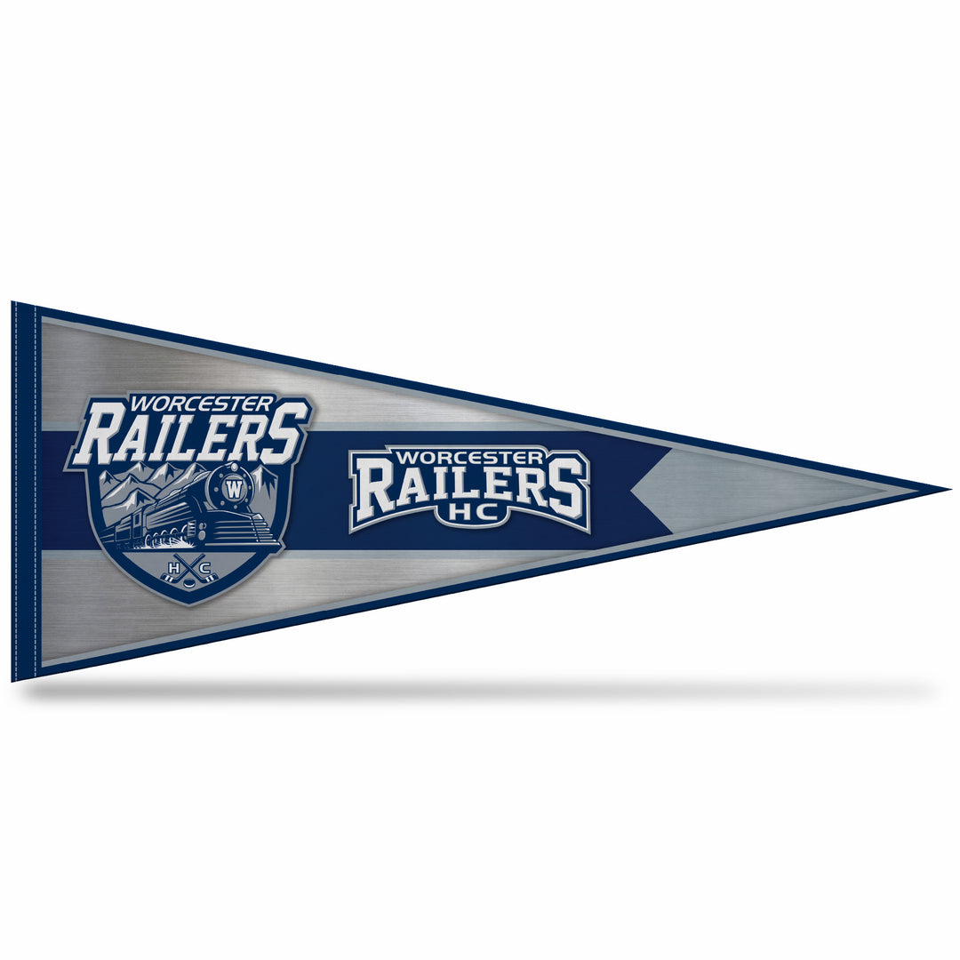 Soft Felt Pennant Primary Logo and Wordmark 12"X 30"