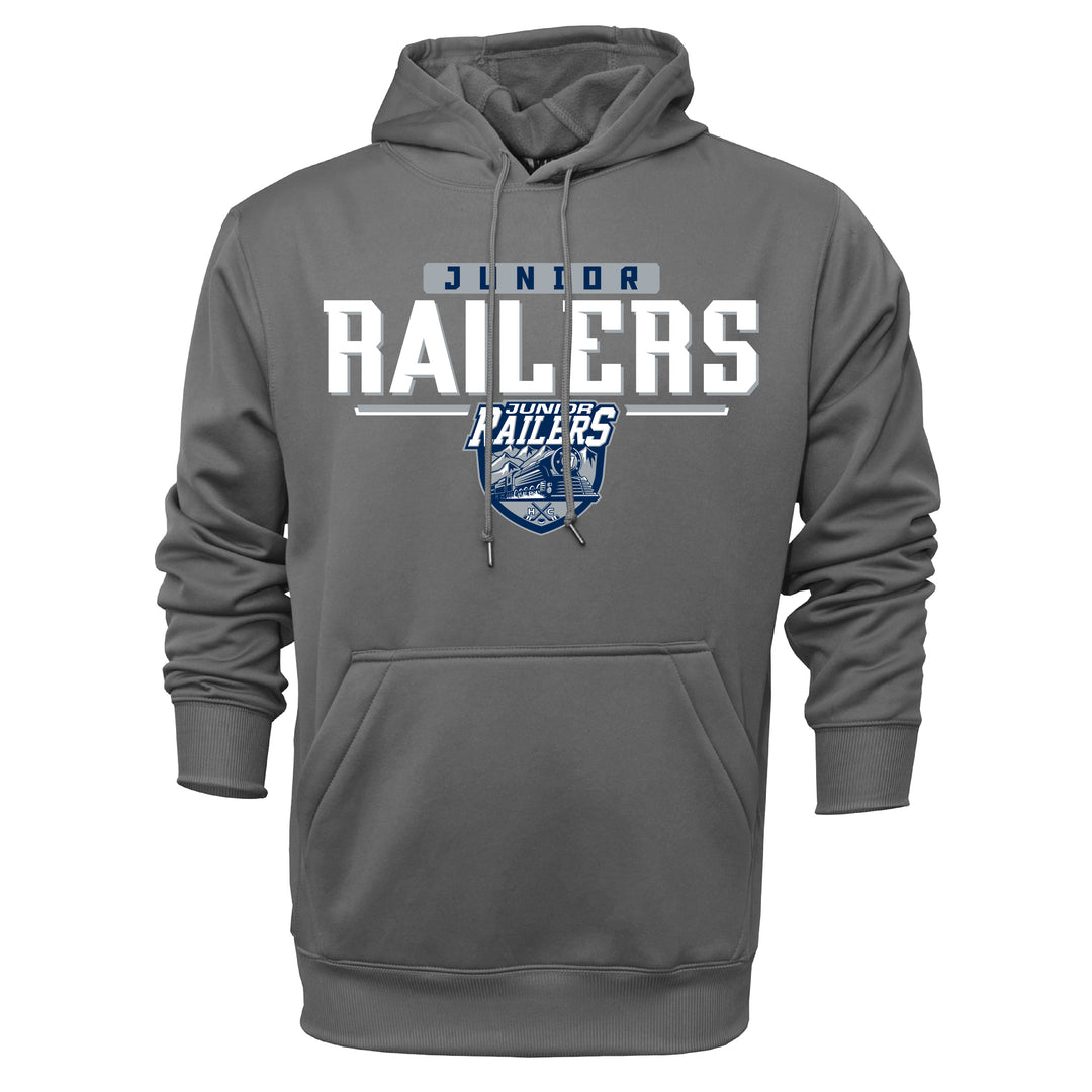 Jr. Railers Performance Sweatshirt Hoodie Stakes Grey