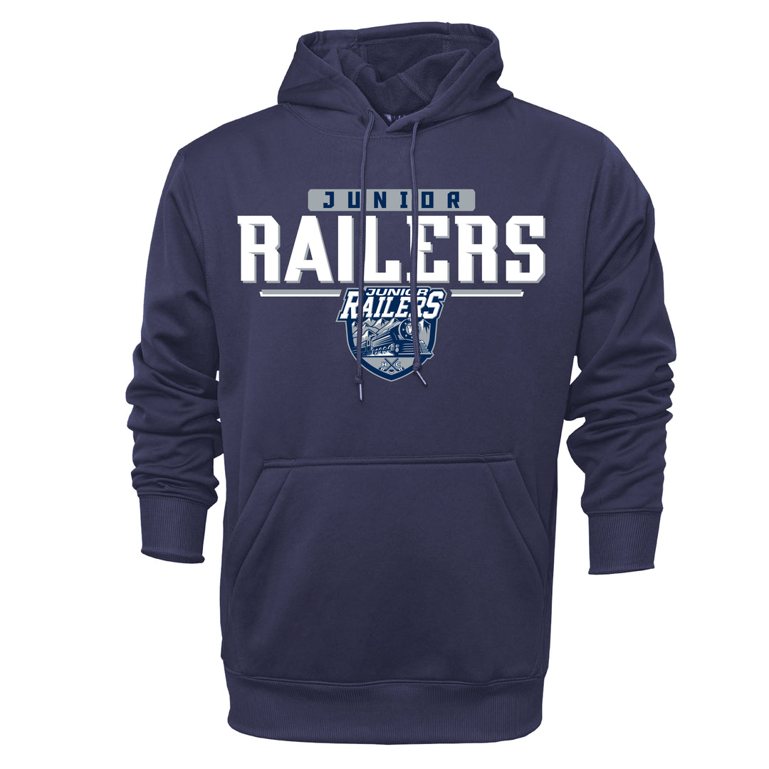 Jr. Railers Performance Sweatshirt Hoodie Stakes Navy